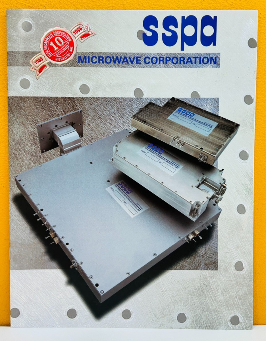 SSPA Microwave Corporation 1996 Catalog.