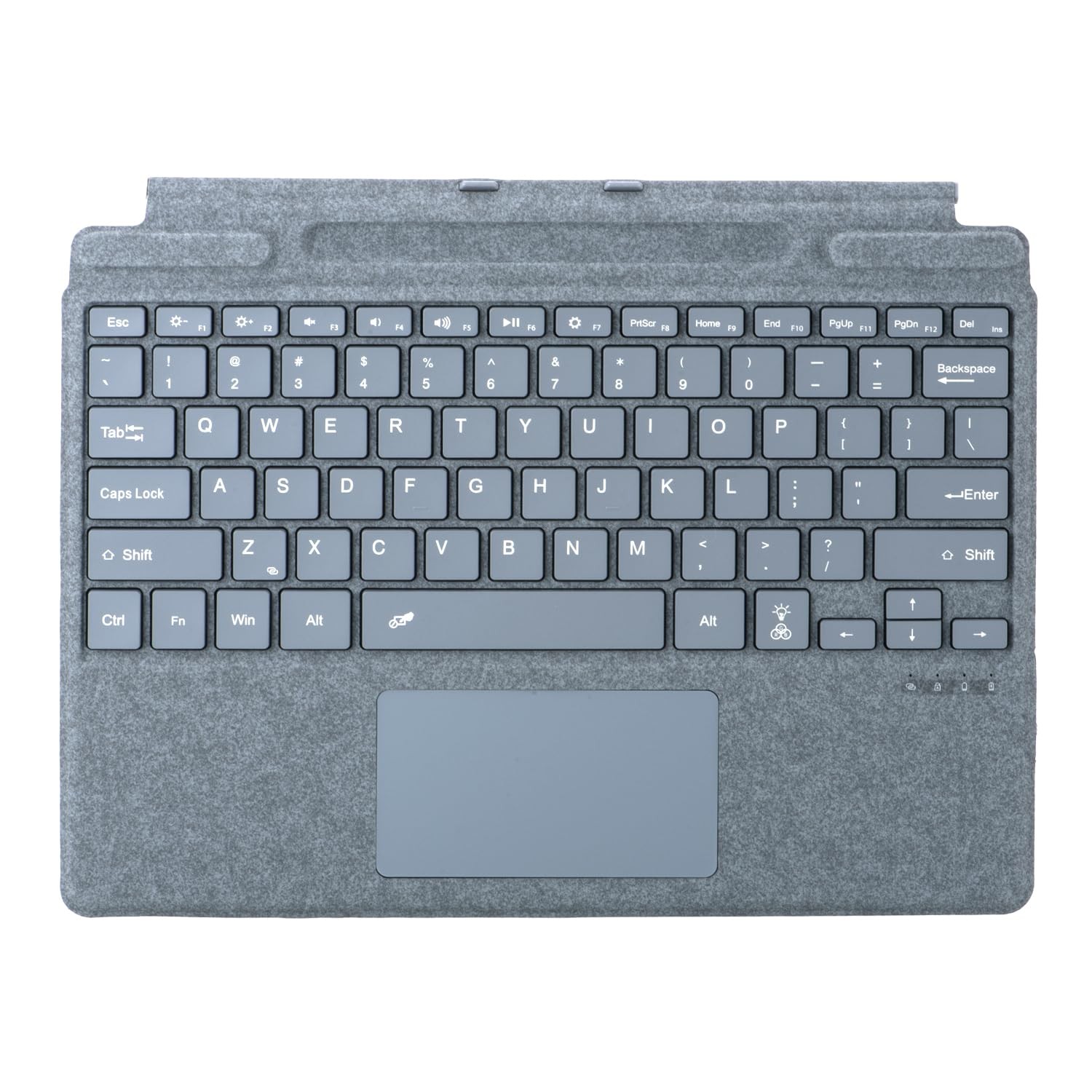 Zoof Keyboard Microsoft Surface Pro 8/9/10/11/X/Copilot+ Ice Blue Backlit