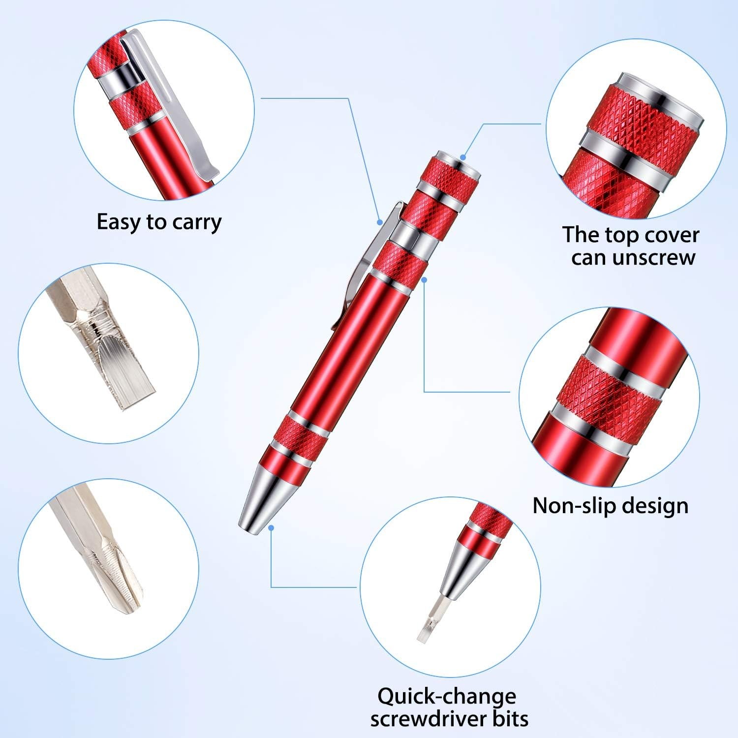 Pen Style Magnetic Screwdriver Multitool Gadget
