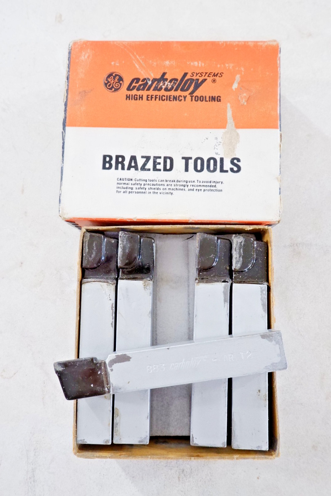 Carbide Tool Bit, 3/4 sq, AR12, Grade 883 - Carboloy - Box of 10 - FreeShip