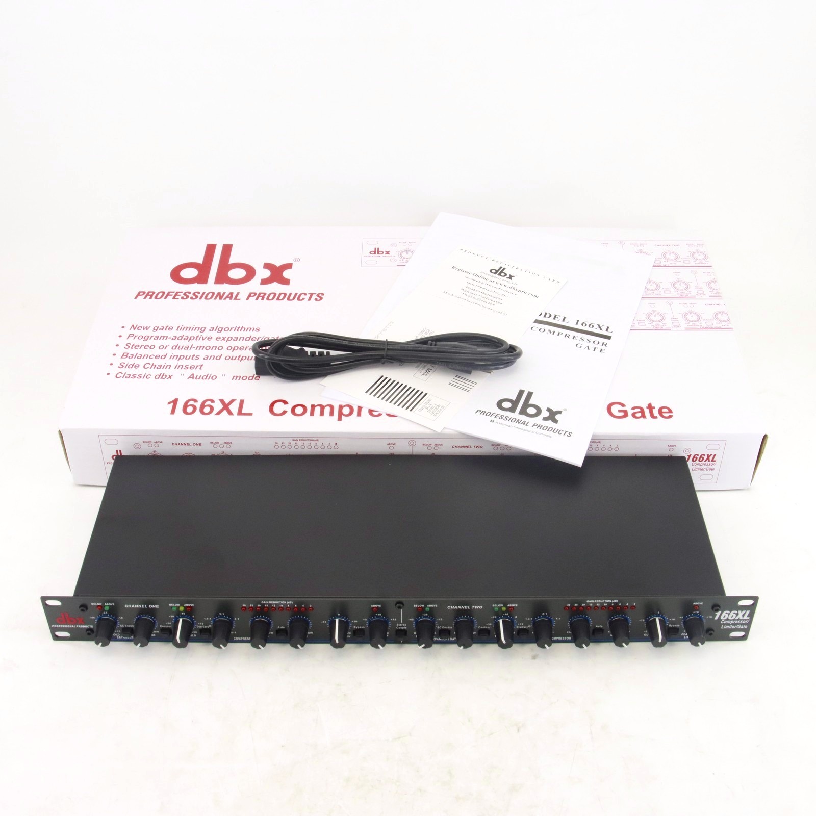 DBX 166XL Compressor Limiter/Gate Effects DSP Processor NEW Free Shipping