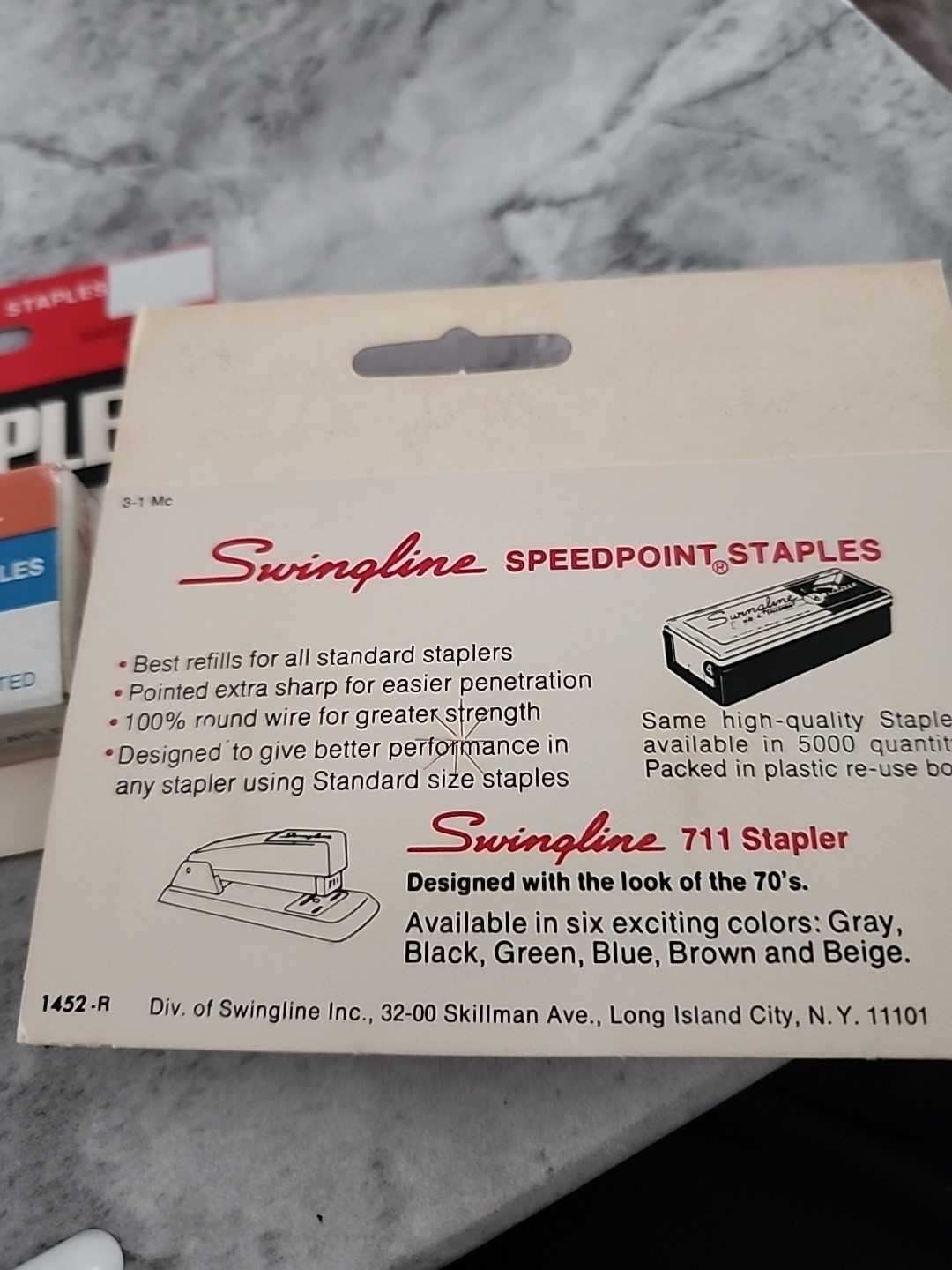 VTG NOS NEW SWINGLINE SPEEDPOINT STANDARD STAPLES SF 3-C1M CIM 1000 Staples pk 2
