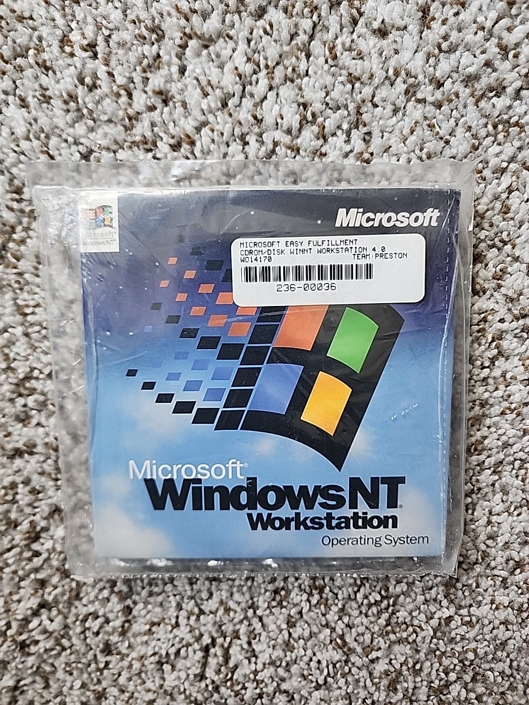 Microsoft Windows NT Workstation 4.0 CD And 3-Pack  Set Up Floppy Disks - NEW