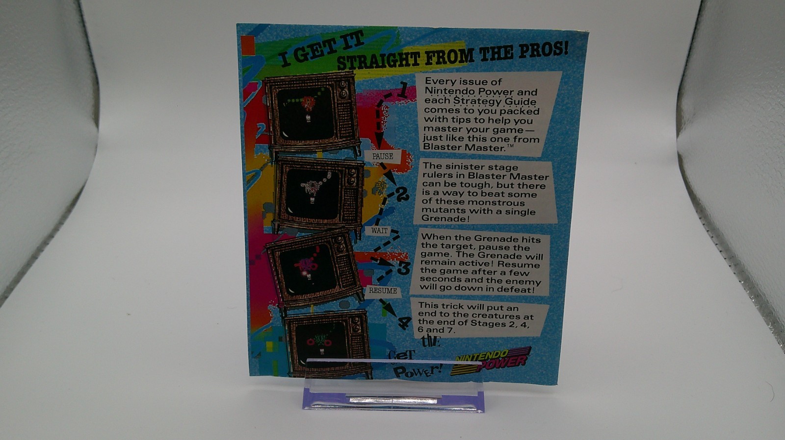 Plug Into The Power! Nintendo Power NES Subscription Insert Only