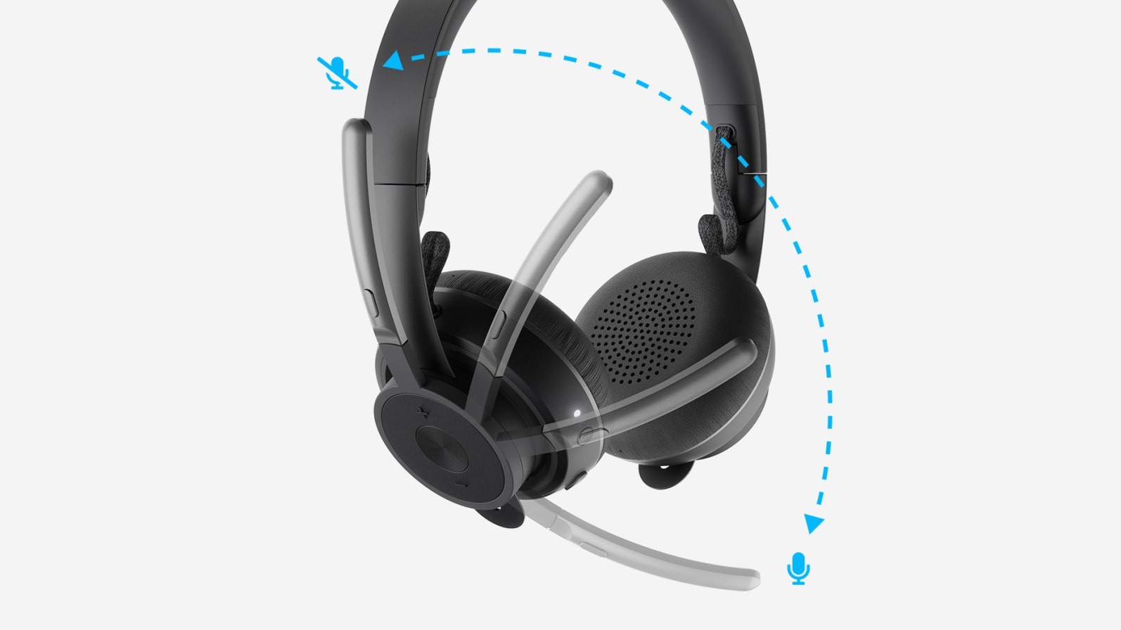 Logitech Zone Wireless Bluetooth Headset Graphite Wireless Office Team No Dongle