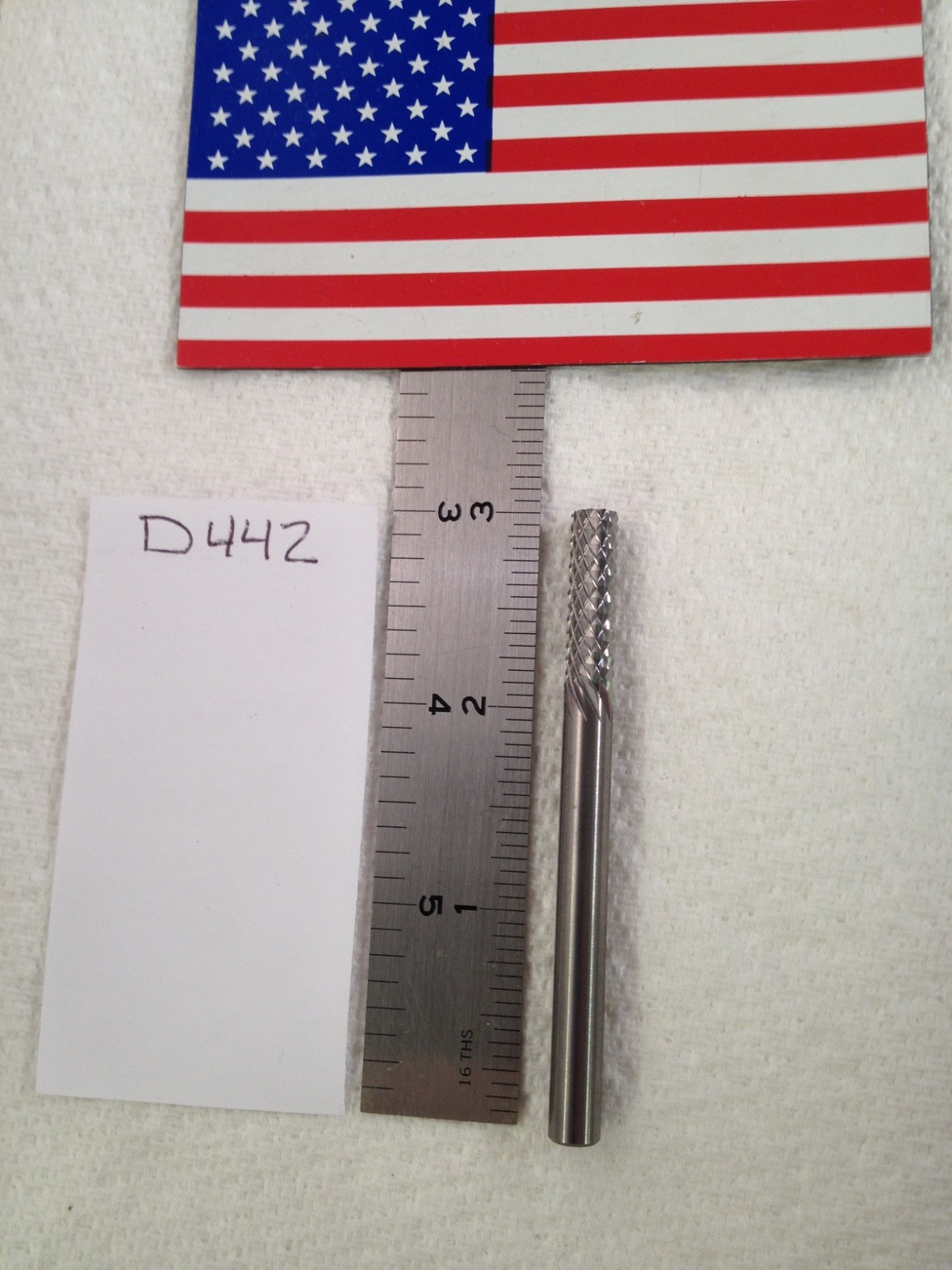 NEW FALCON / SGS  1/4" (.250) SHANK CARBIDE BURR. DIAMOND CUT. SA-1. USA {D442}