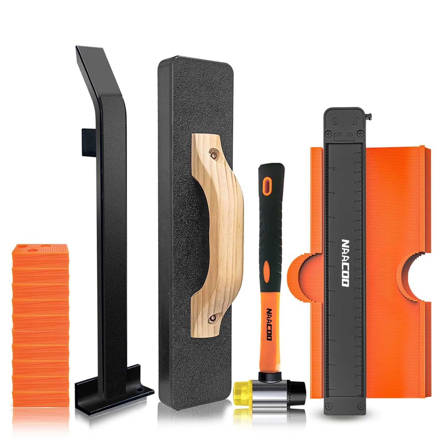 Complete Flooring Installation Kit - Tapping Block, Pull Bar, Spacers & Mallet