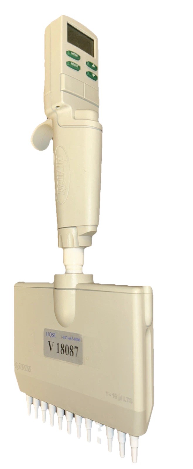 Rainin EDP3 1-10ul LTS 12-Channel Electronic Pipette. Free Shipping!       8A