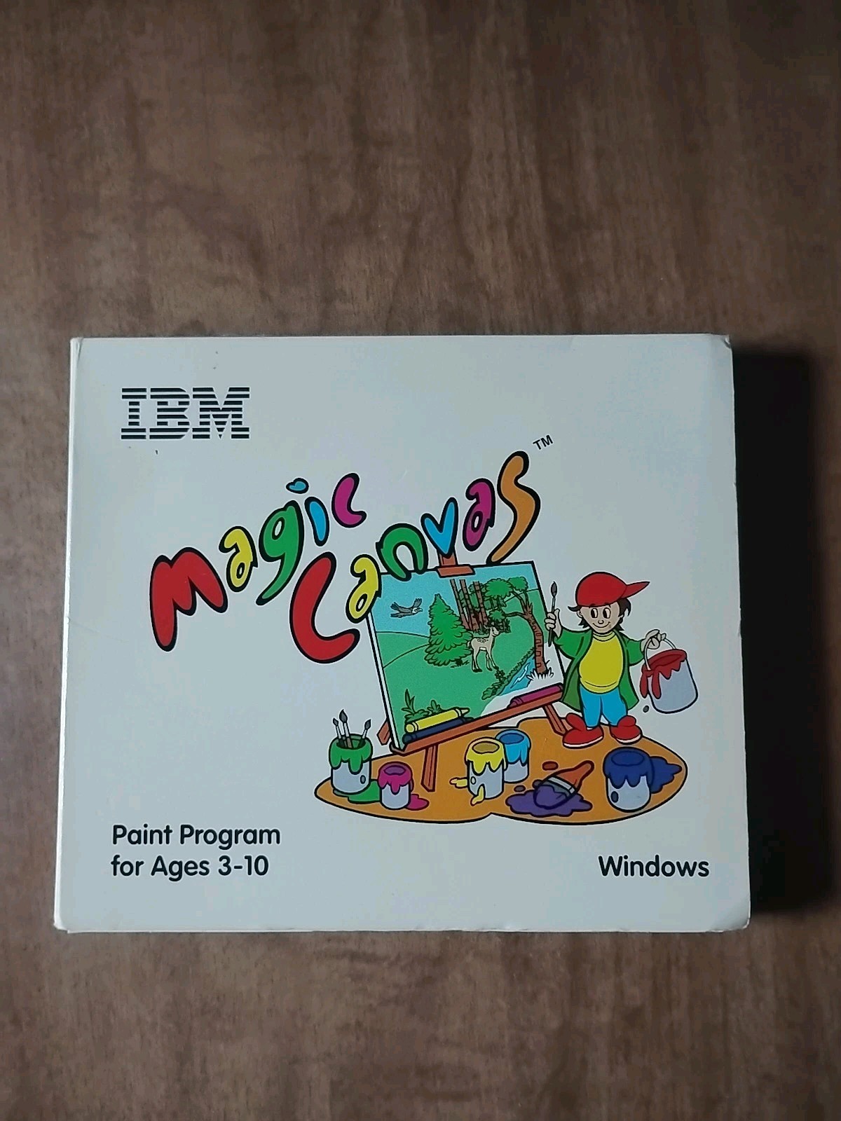 IBM Magic Canvas Paint Program- Windows Software Rare Vintage 2 Disks