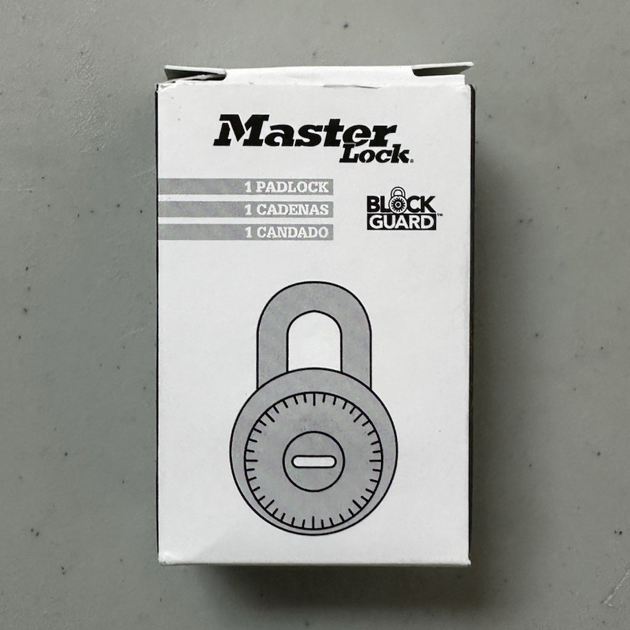 Master Lock 1500 Resettable Combination Padlock, Metal Body & Shackle