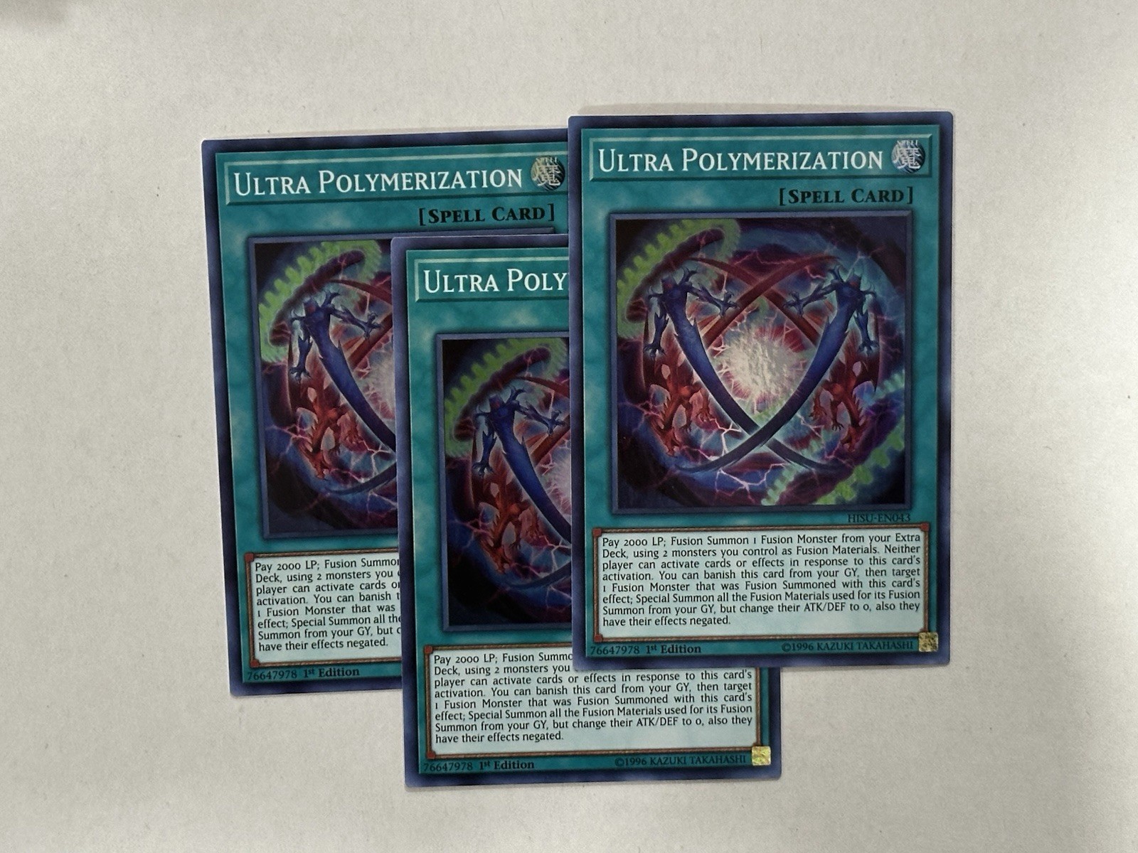 Yugioh 3x Ultra Polymerization HISU-EN043 1st Edition Super Rare - NM/M