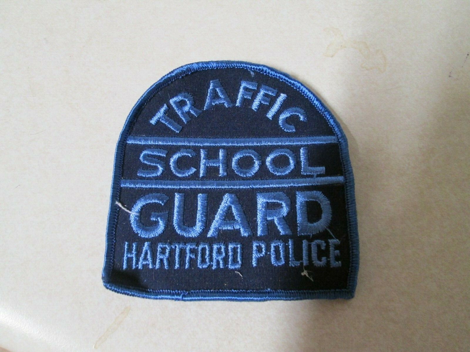 PATCH OLDER SEW ON TRAFFIC SCHOOL GUARD HARTFORD POLICE CONNECTICUTT