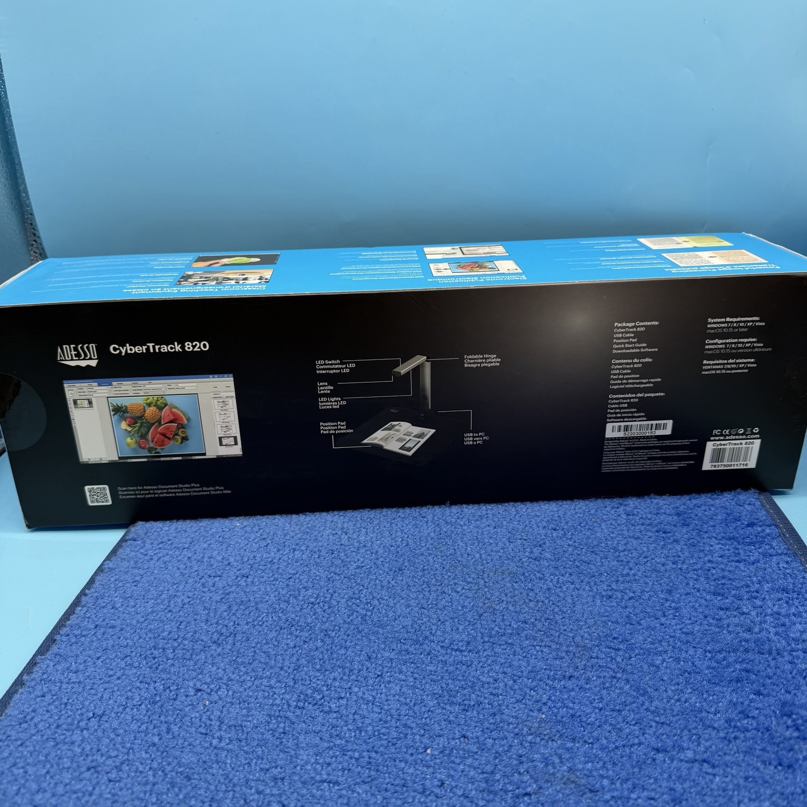 Adesso 8 Megapixel Fixed-Focus A3 Document Camera Scanner