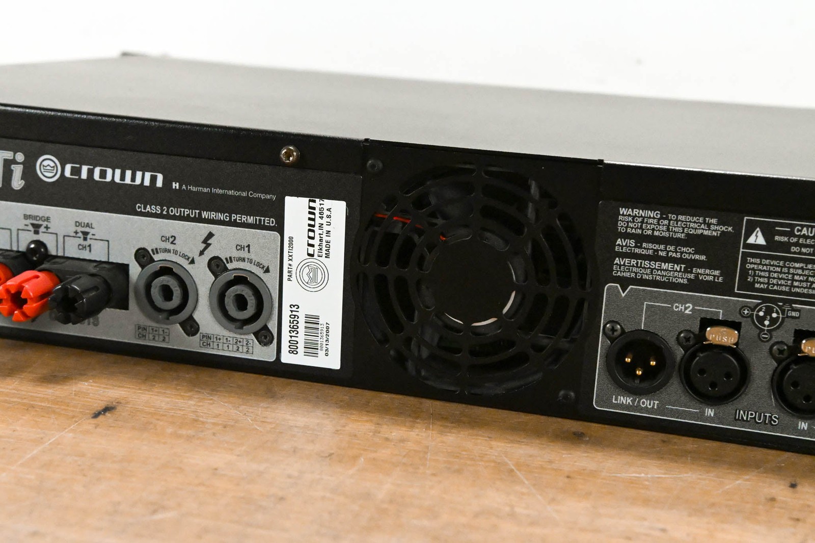 Crown XTi 2000 2-Channel Power Amplifier with DSP CG013C2