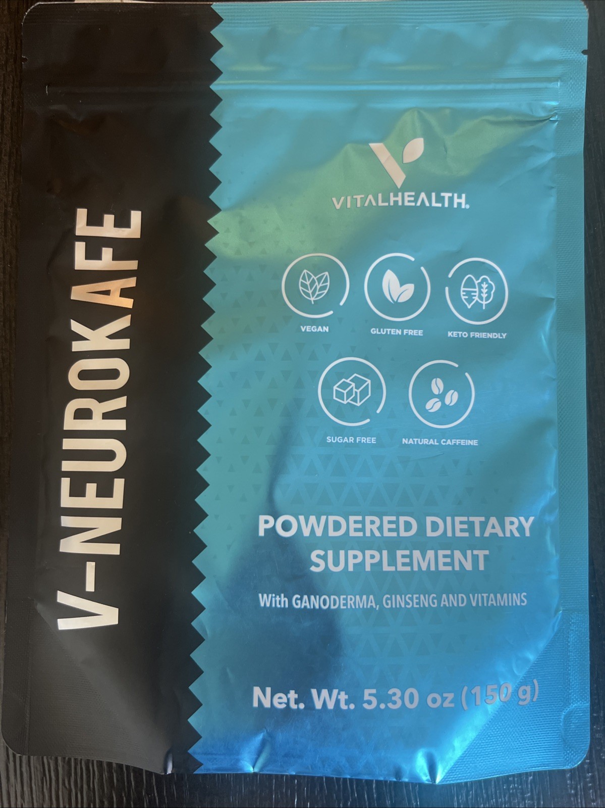 VitalHealth V NeuroKafe Gourmet Dark Roast Coffee Powder Vital Health Exp 5/2027