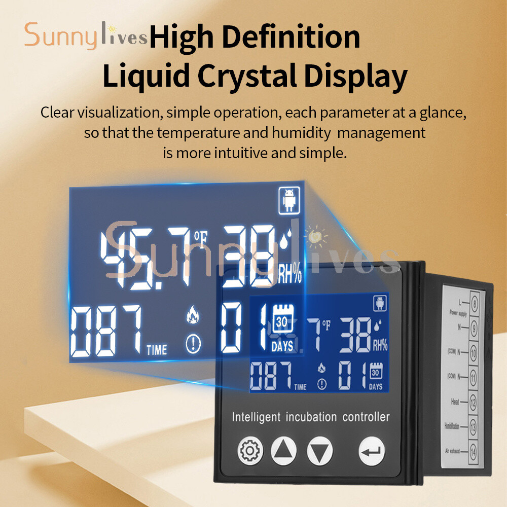 HT-12 LCD Temperature Humidity Controller Smart Incubator Temperature Controller