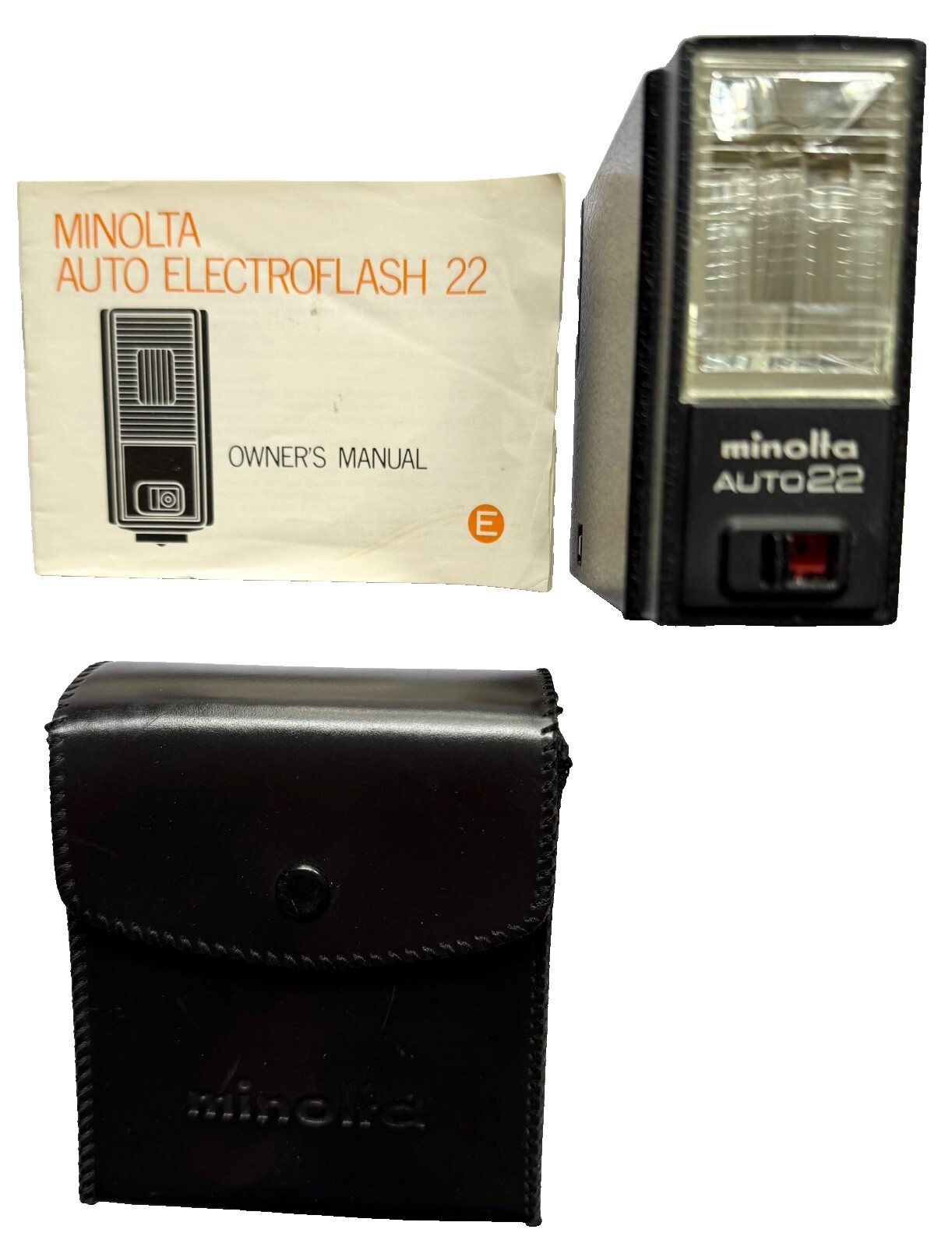 EXCELLENT MINOLTA SRT101 BLACK SLR 35mm FILM CAMERA WITH AUTO ELECTROFLASH JAPAN