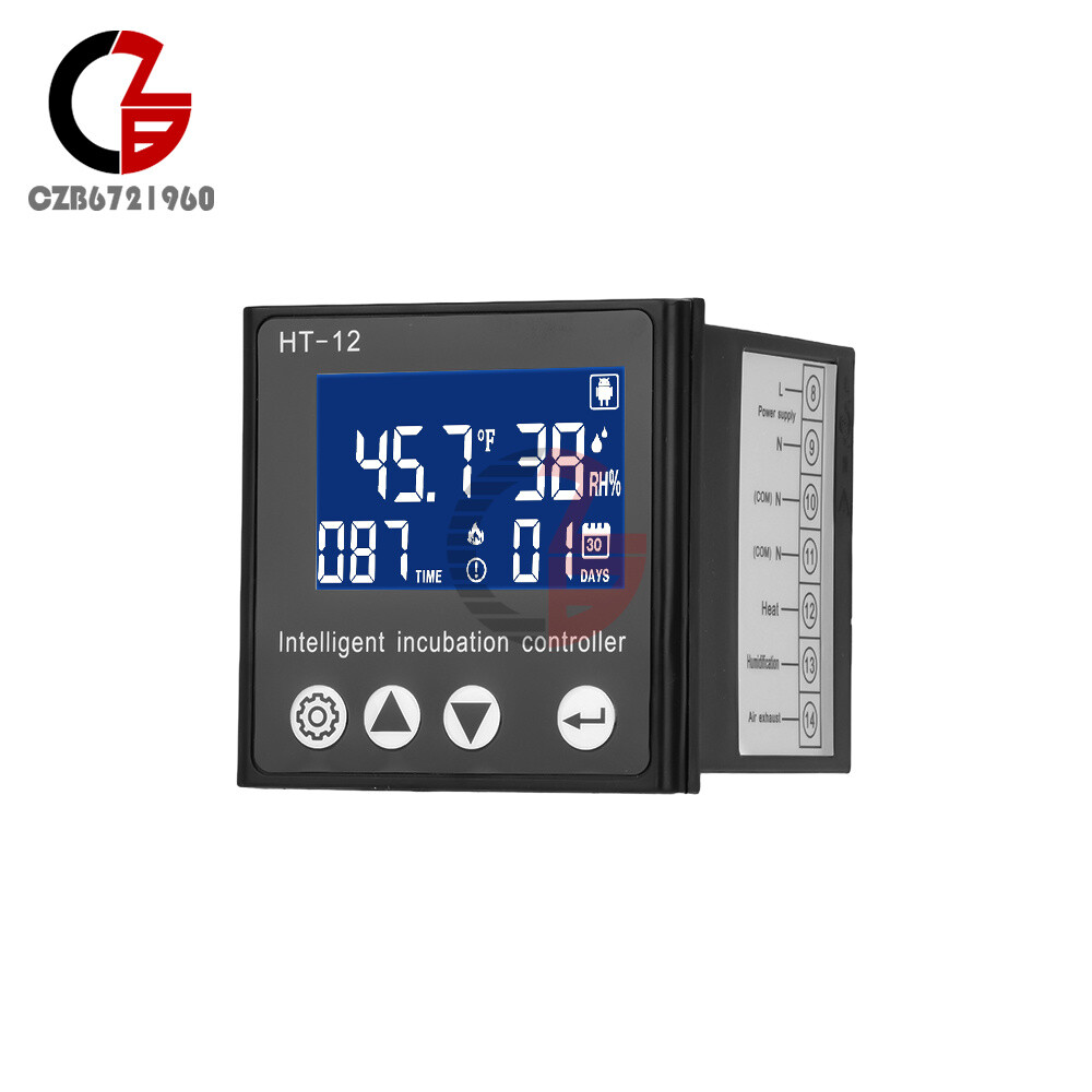 HT-12 LCD Temperature Humidity Controller Smart Incubator Temperature Controller