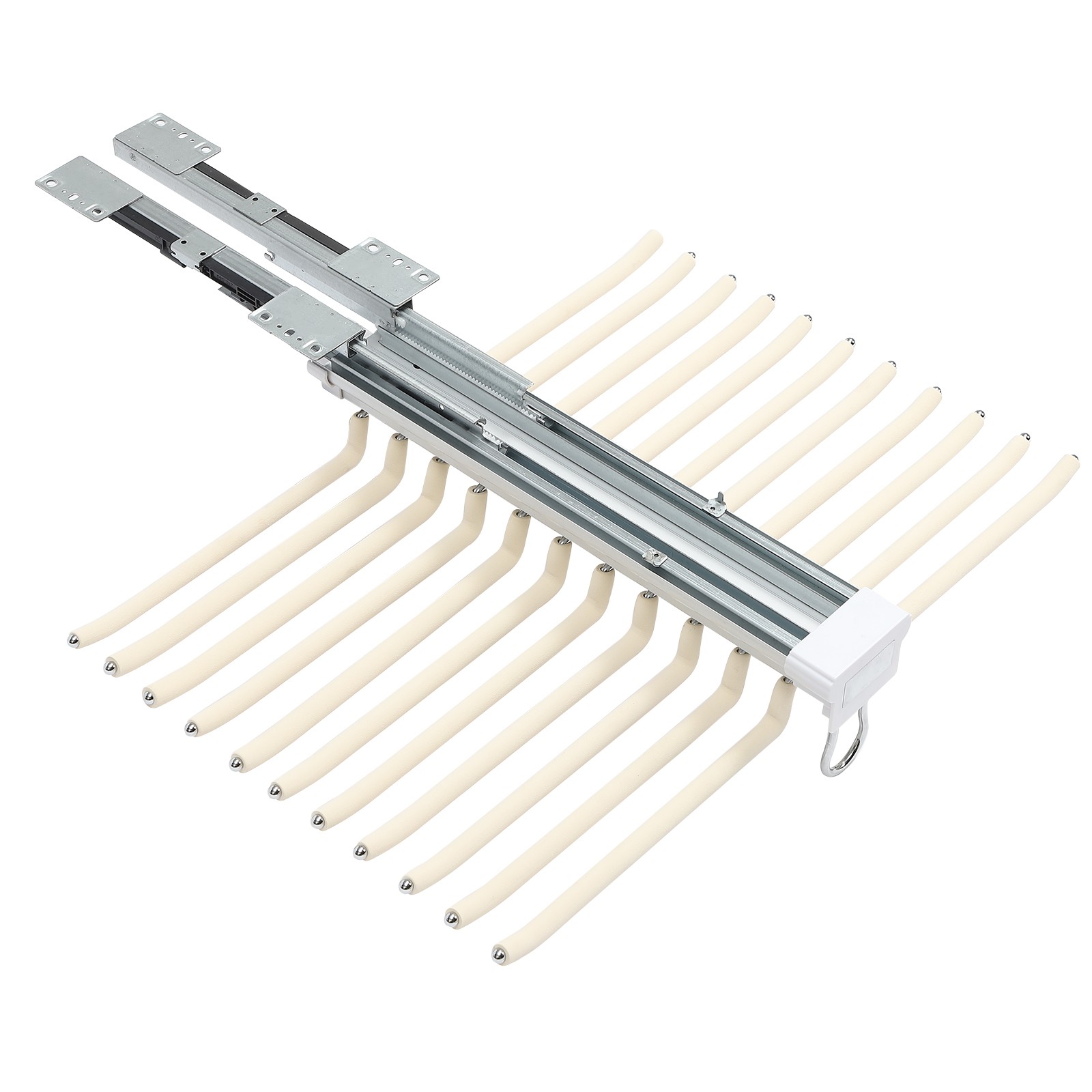 15kg Load Pants Hanger, 22 Rods Pull Out Trousers Rack, Jeans/Ties Hanging Rack