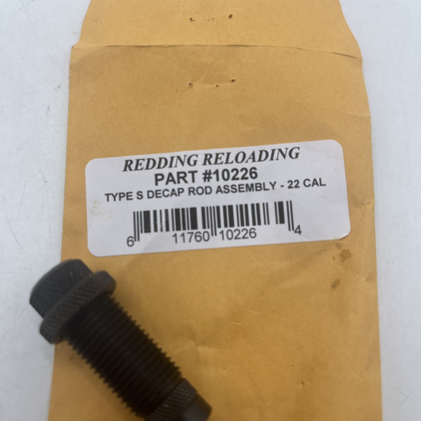 10226 Redding Reloading Type S Decap Rod Assembly- 22 CAL.