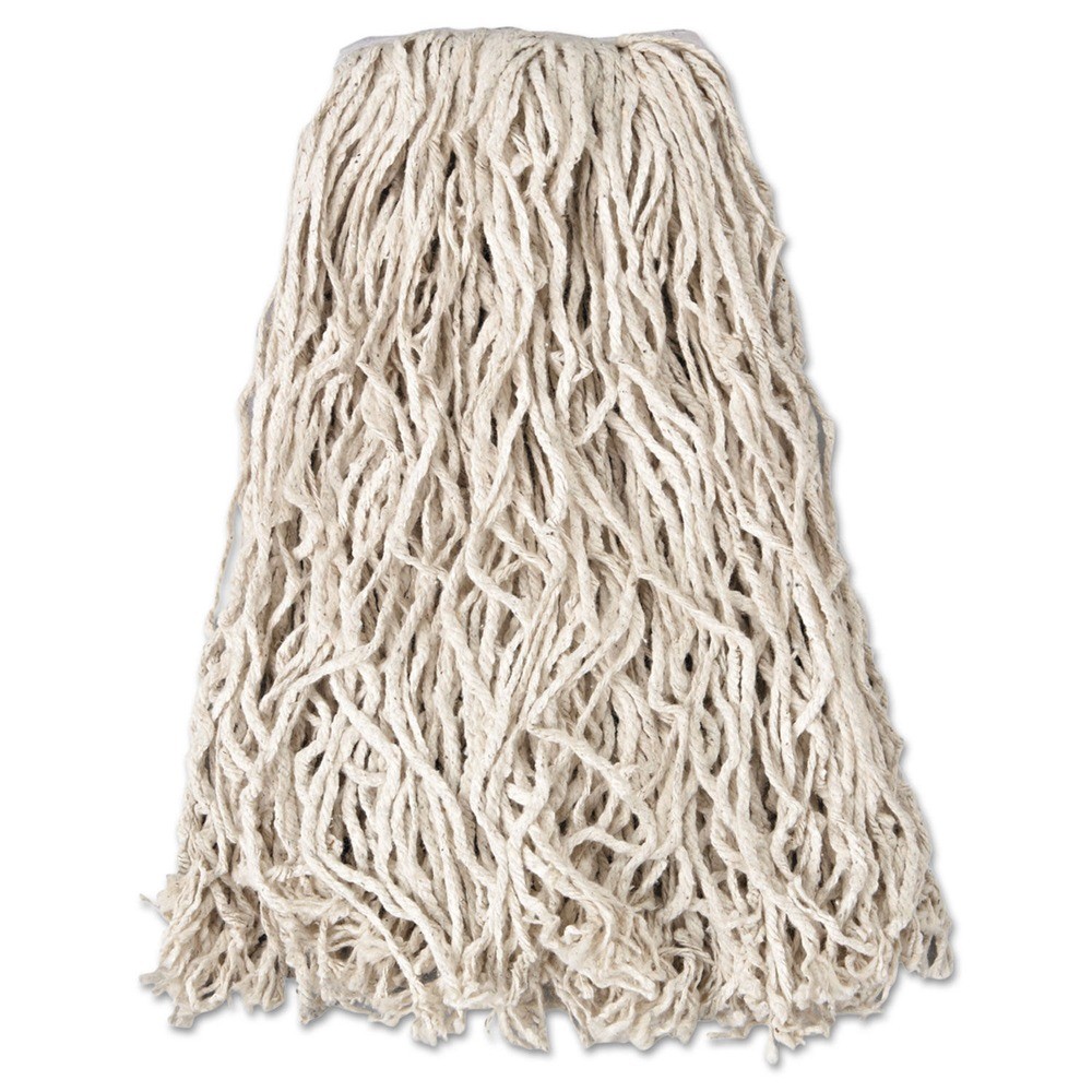Rubbermaid Commercial V117 1" Band Economy Cut-End Wet Mop Head (12/Ct) New