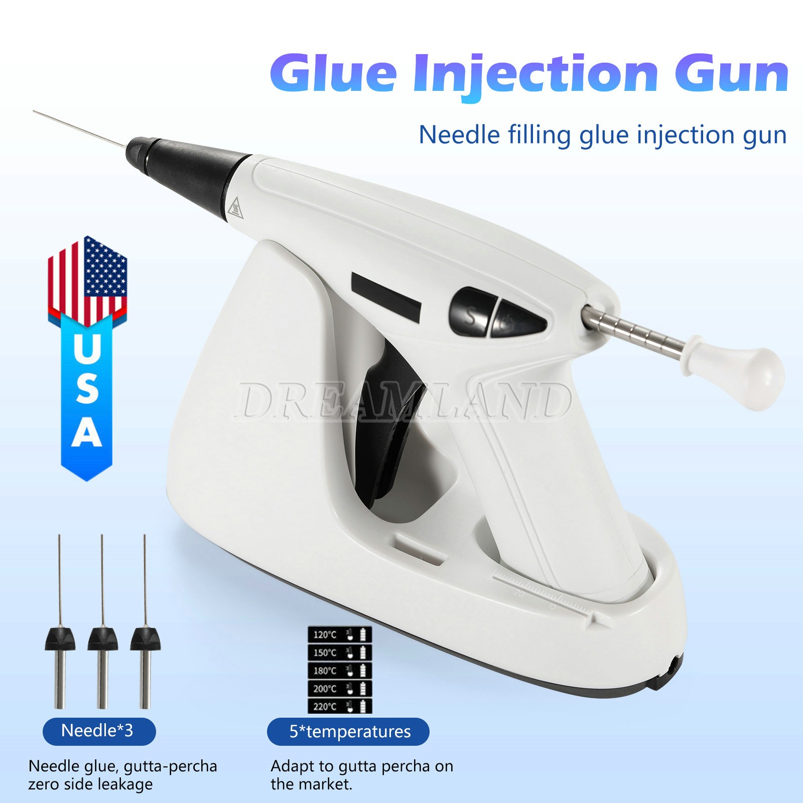 Dental Endo Gutta Percha Obturation Heated Pen Gun System ||FAST SHIP||