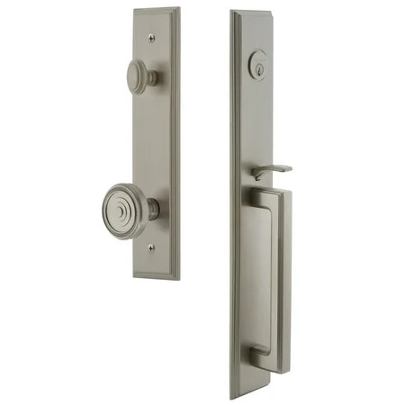 Grandeur Carre Solid Brass Rose Keyed Entry Single Cylinder Full Plate