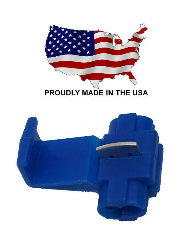 MVP 25 Blue Quick Splice Tap Wire Terminal Connectors 14-18 AWG Gauge USA - TQ14