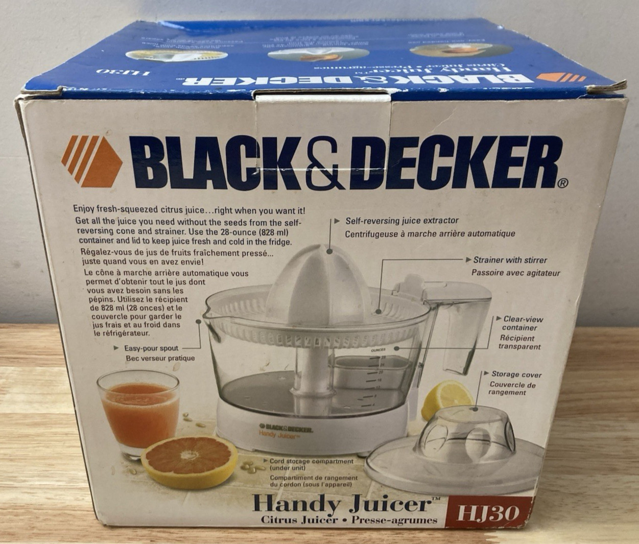 Black & Decker HJ30 Handy Citrus Juicer (New in Box)