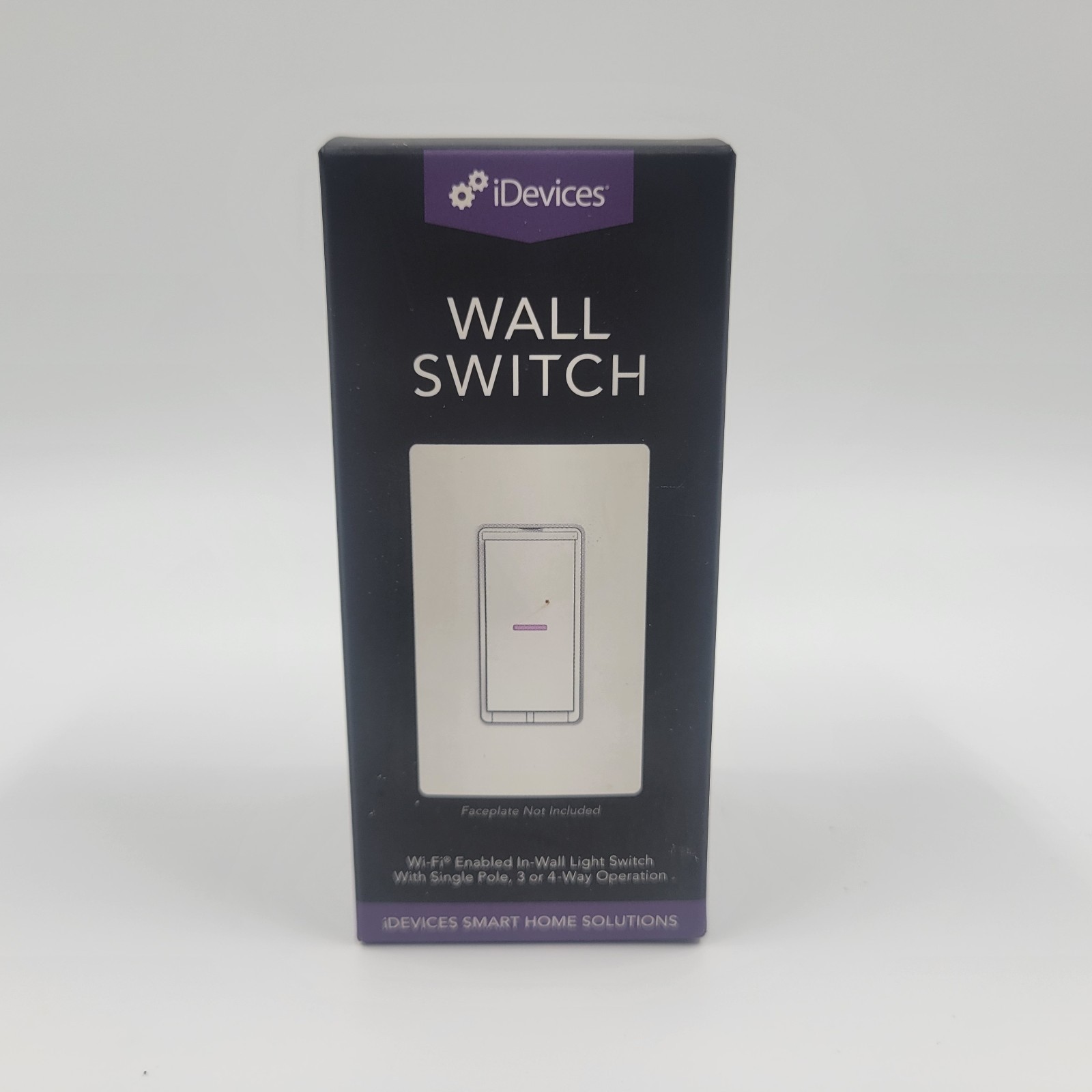 New - iDevices HS-IDEV008HW WiFi Enabled In-Wall Smart Light Switch Single Pole