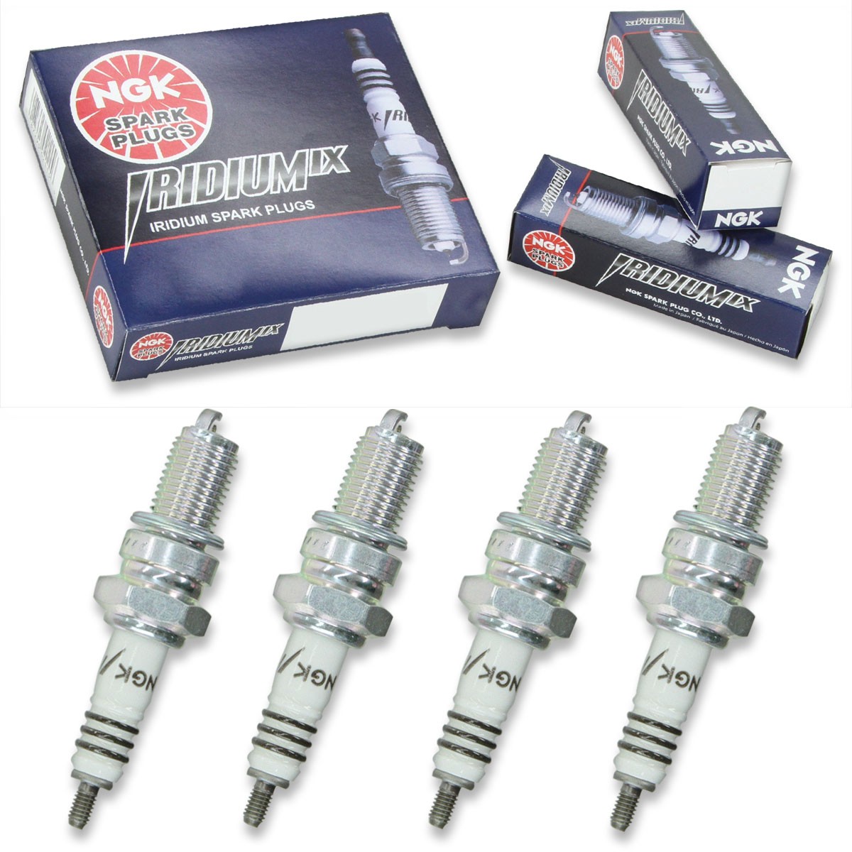 4pcs 05-06 Yamaha YFM350FA Bruin Auto 4x4 NGK Iridium IX Spark Plugs 348cc tn