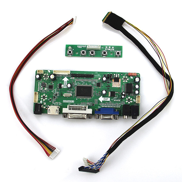 (HDMI+DVI+VGA+Audio) LCD Controller Board Driver Kit for B156XTN02.0 1366X768