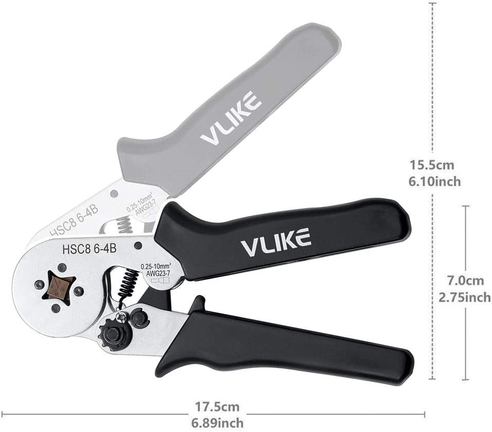 Ferrule Crimper Pliers Set Wire Crimping Tool Kit w/ Terminal Connector Sleeves