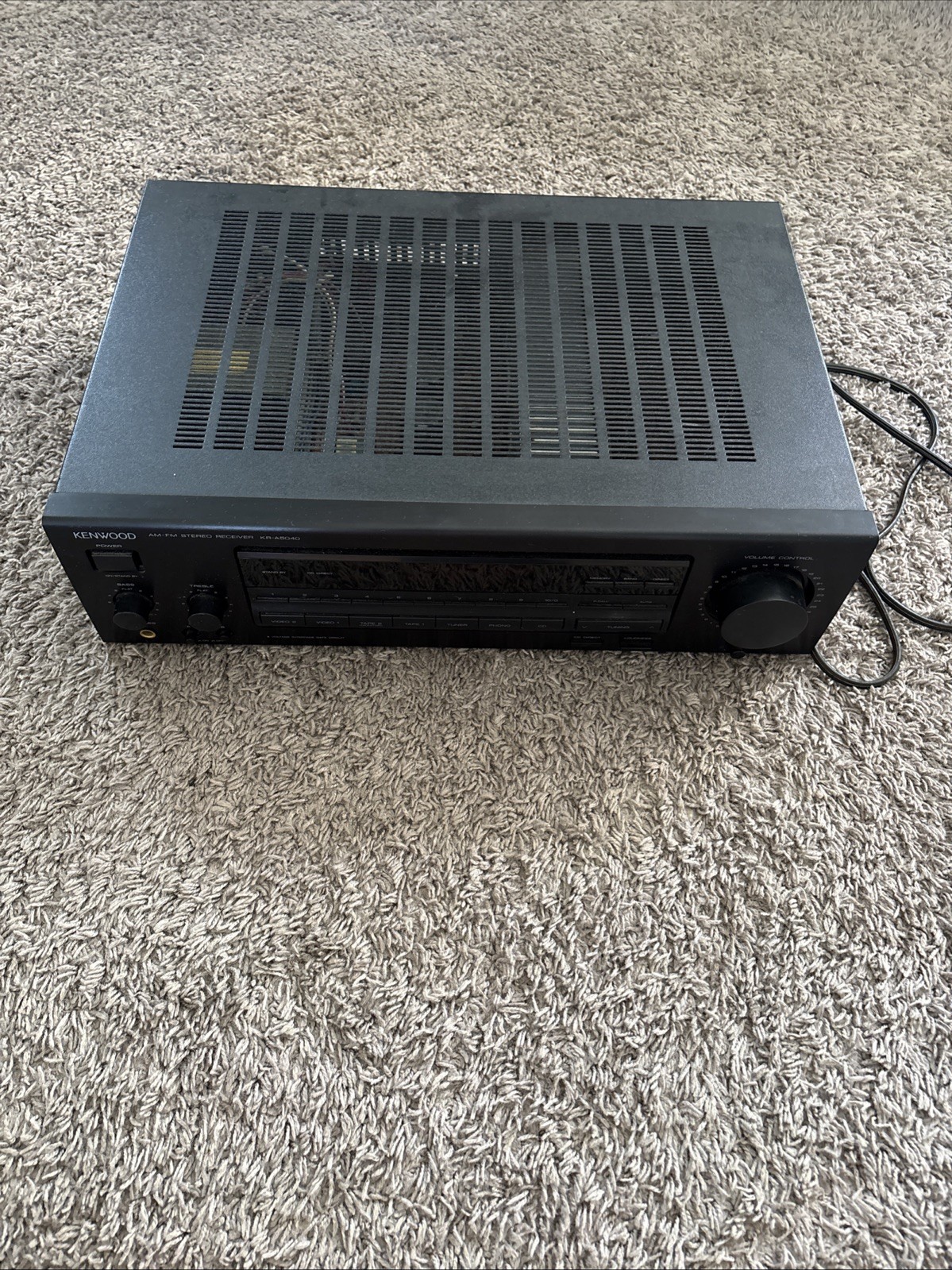 Kenwood KR-A5040 AM/FM 80W/Channel 80W/Channel Stereo Receiver Tested Korea 1992