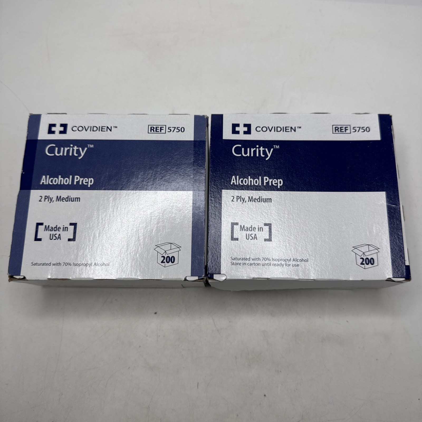 Webcol Alcohol Wipes 2Ply Medium 200 Count Lot 2
