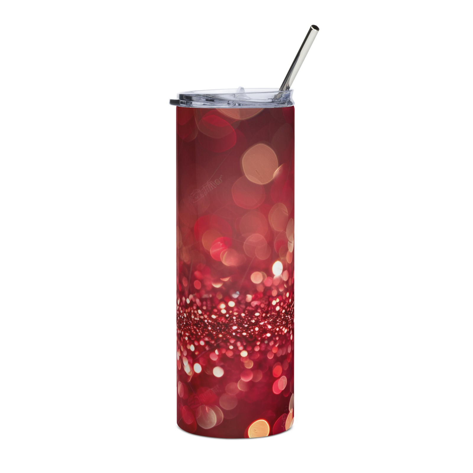 Glitter Ruby Stainless steel tumbler
