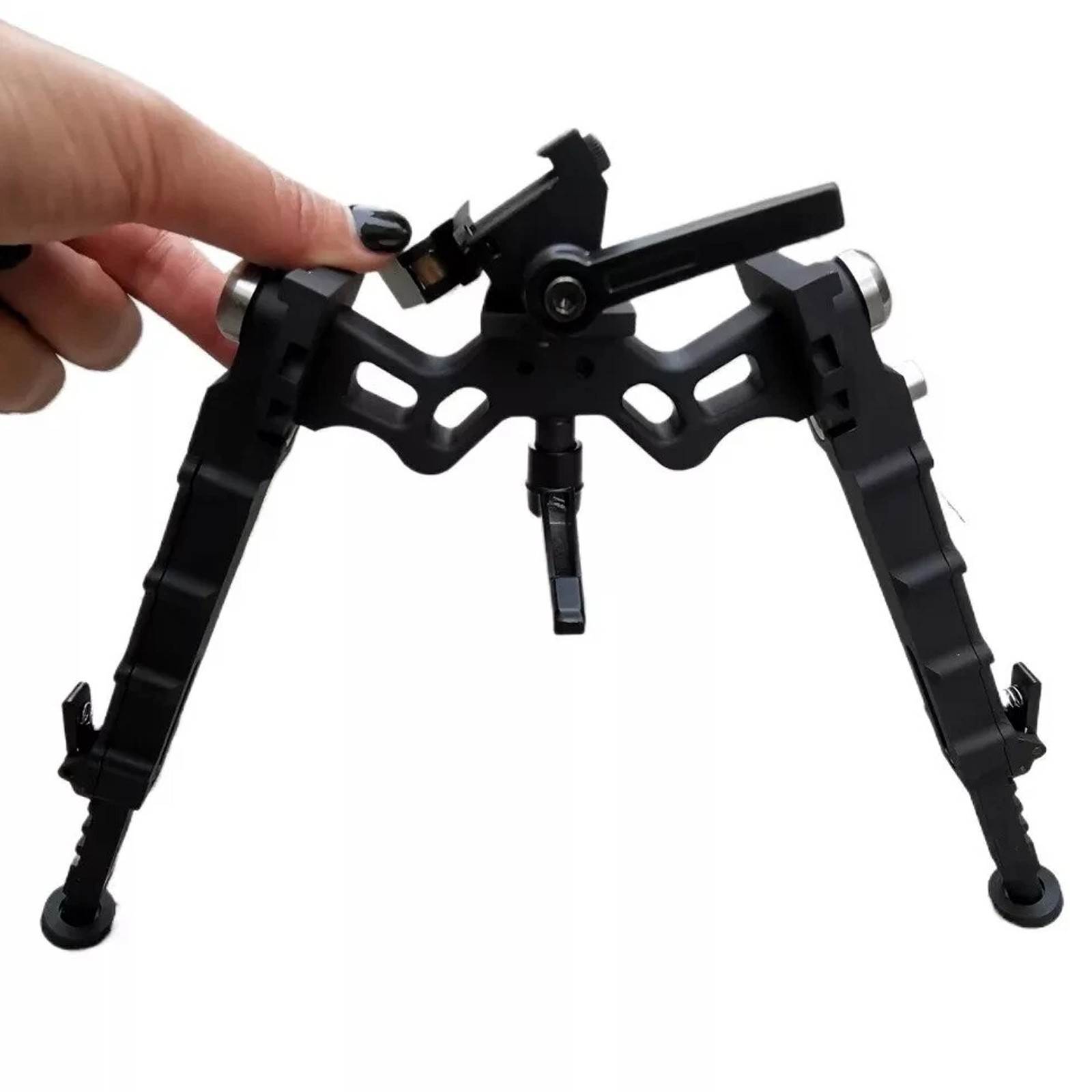 Rifle Bipod 7.5-9'' Adjustable Height 360 Degree Swivel Folding Design Picatinny