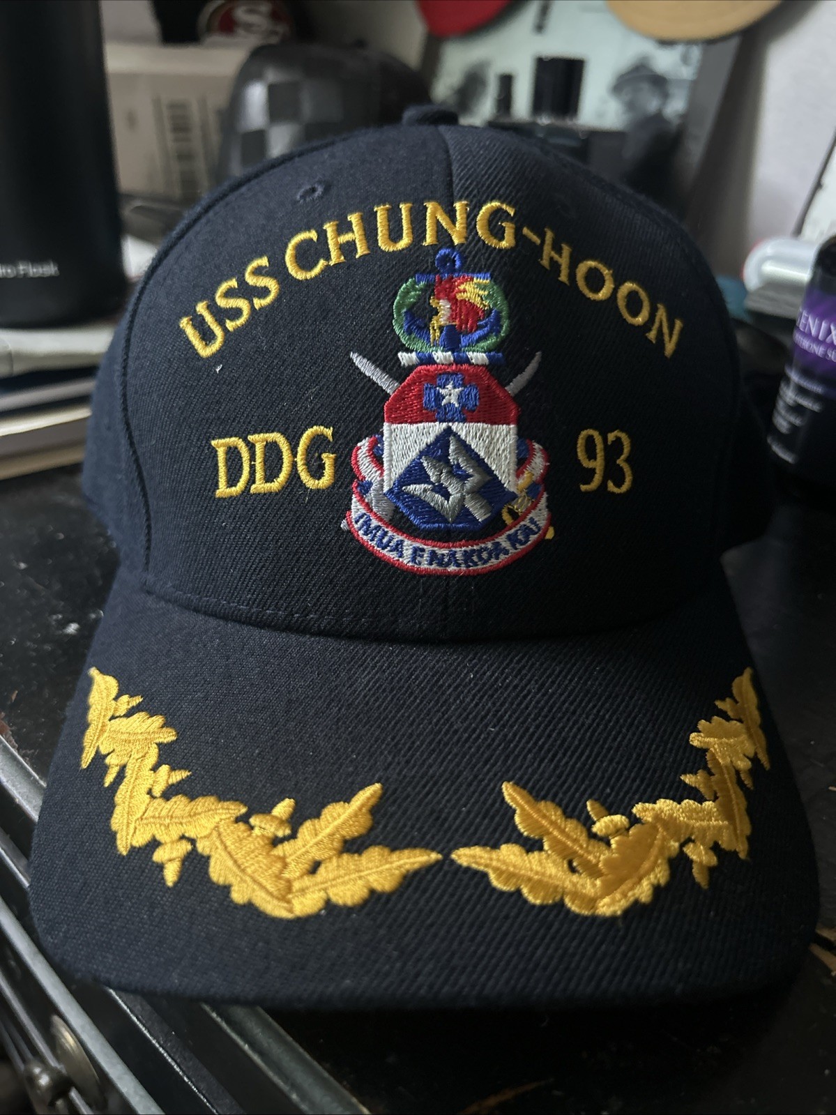 The Corps USS Chung - Hoon DDG 93 Blue Baseball Cap Hat One Size