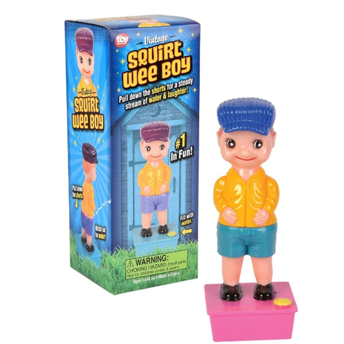 New SQUIRTING WEEPY the WEE WEE - Pull Pants Down Pee Squirt Water Gag Gift Toy