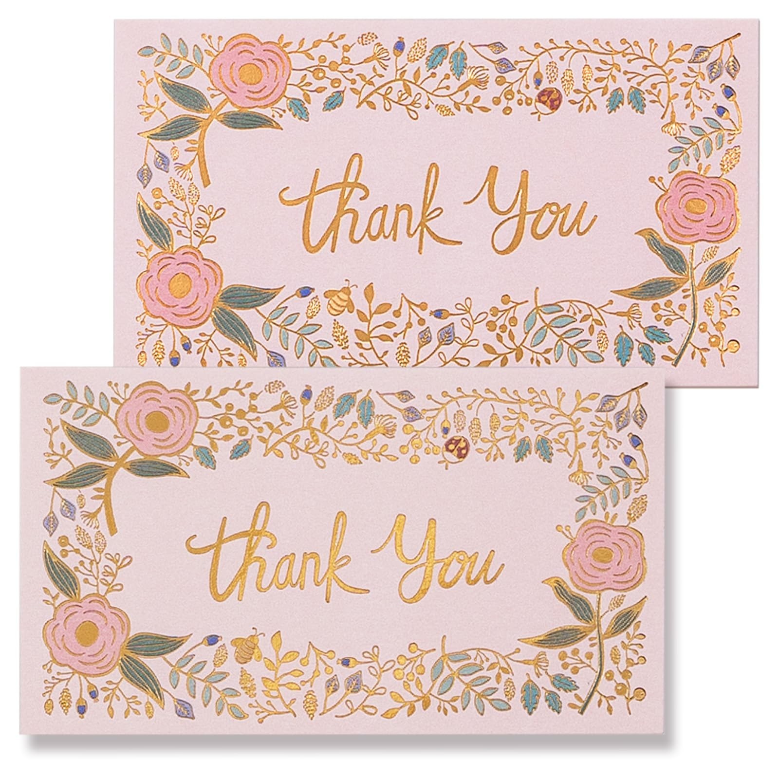 Prims & Flourish Small Thank You Cards Bulk, 100-Pack Mini Thank You For Your...
