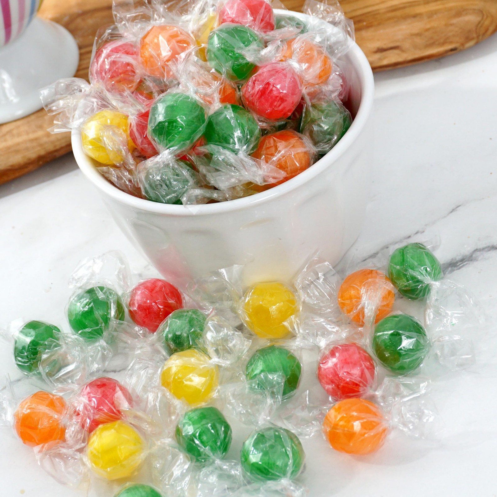 Assorted Sour Candy Balls, 1 Pound Bulk (Approx. 75 pcs.), 1