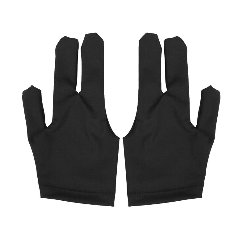 20PCS 3 Fingers Billiard Cue Pool Gloves Snooker Left Hand Nylon Accessories NEW