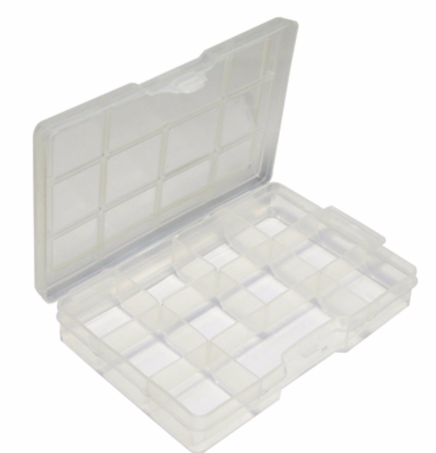 1 Case of 30 PLASTIC BEAD BOX STORAGE CONTAINER 11 COMPARTMENTS