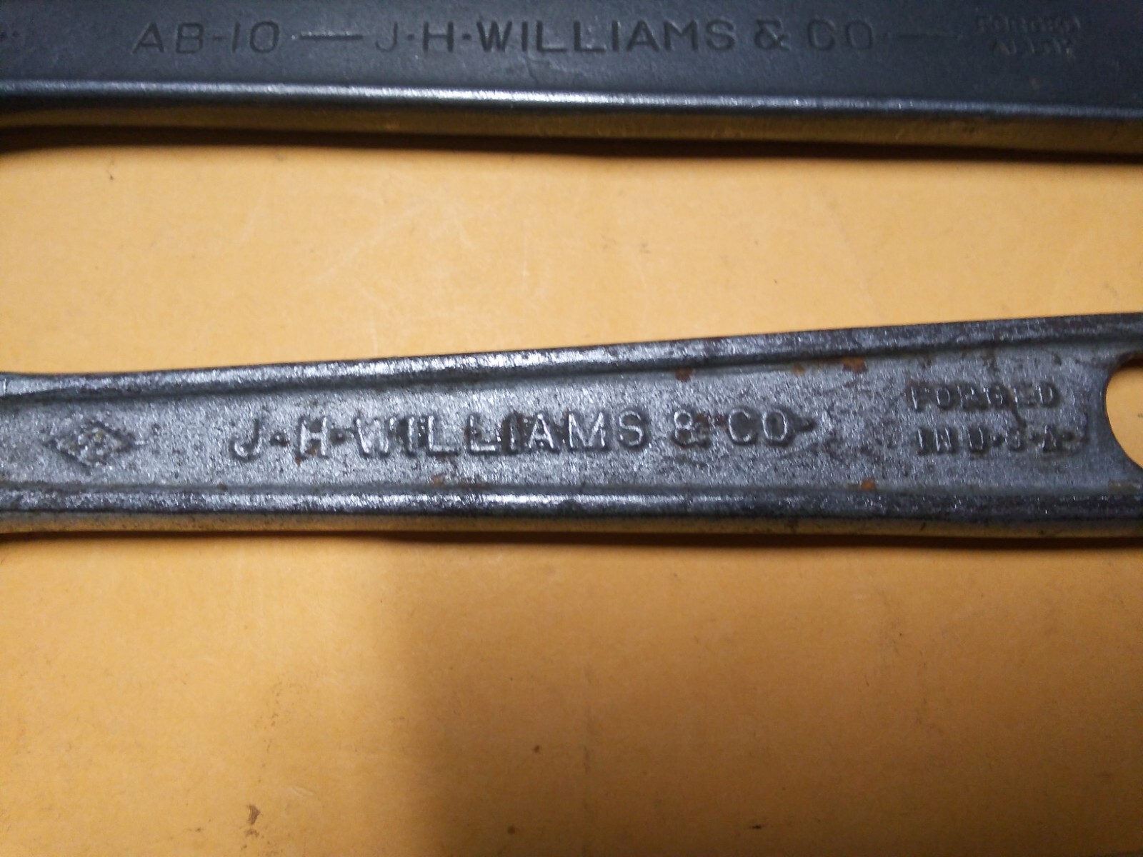 3 EA J.H. ARMSTRONG ADJUSTABLE WRENCHES : AB-10 & 2EA 8" SUPERADJUSTABLE NICE