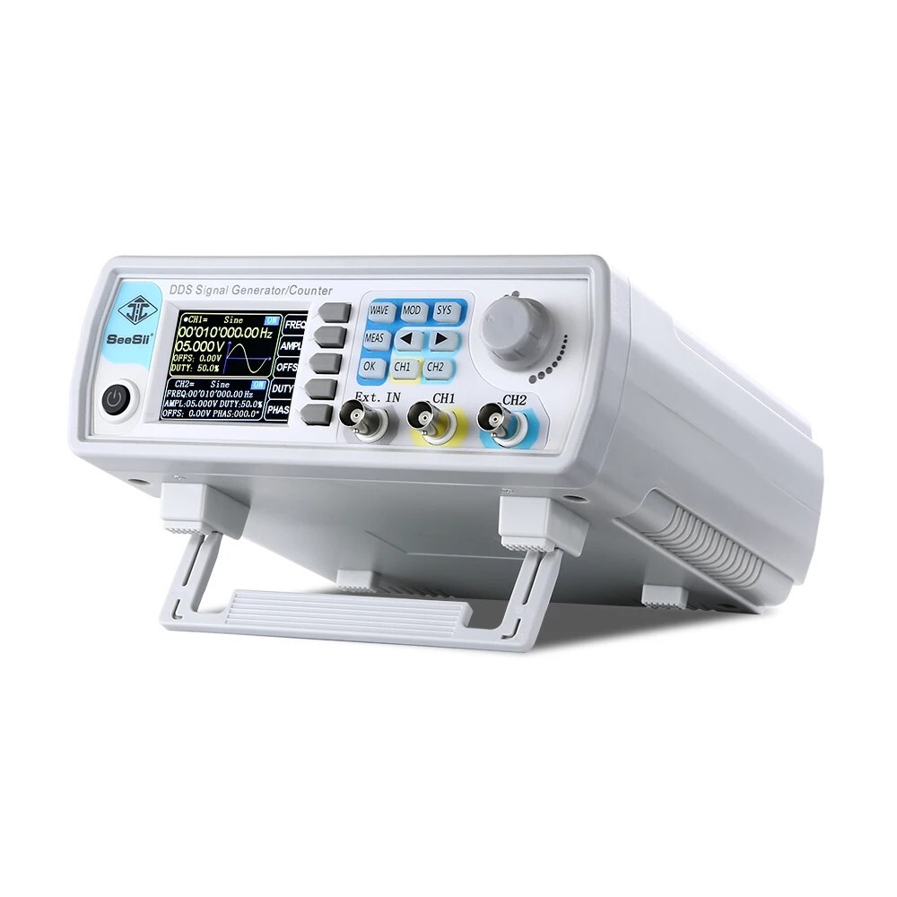 SeeSii DDS Signal Generator Counter 60MHz 200MSa/s Function Frequency Meter