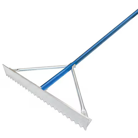 Kraft Tool Gg627 42 In Asphalt Rake, 43 Tines, 4 In L Aluminum Handle