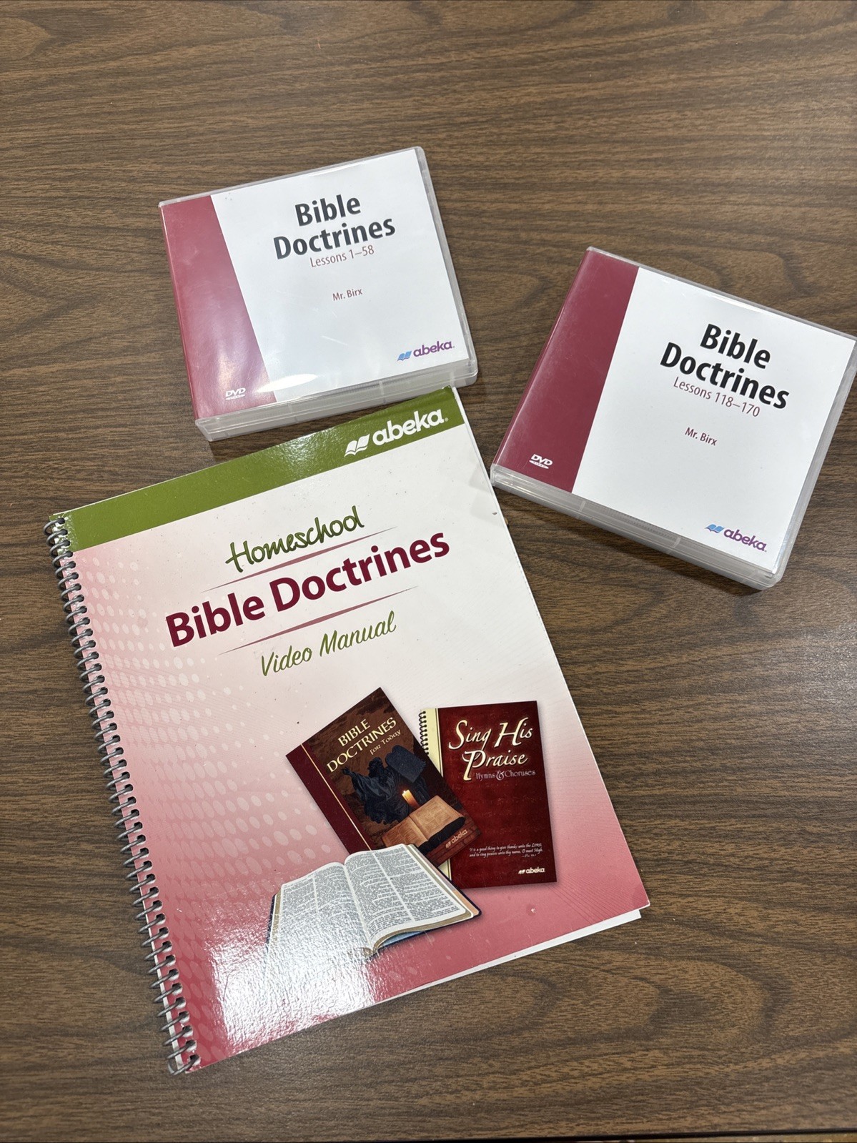 Abeka Grade 10th Bible Doctrines Video Manual And Dvds Missing Dvds  59-117