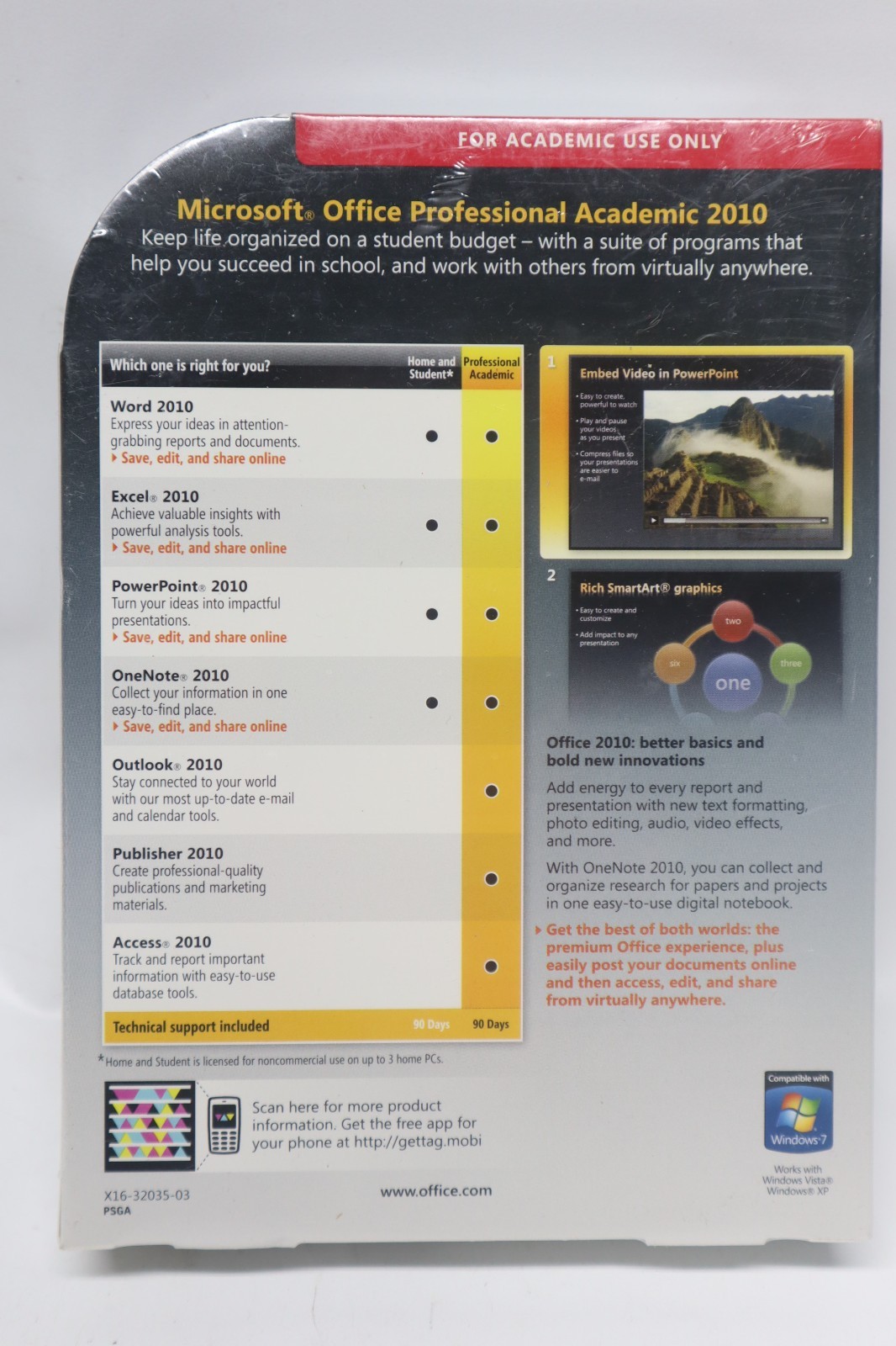 Microsoft Office 2010 Professional ACADEMIC for PCs Retail