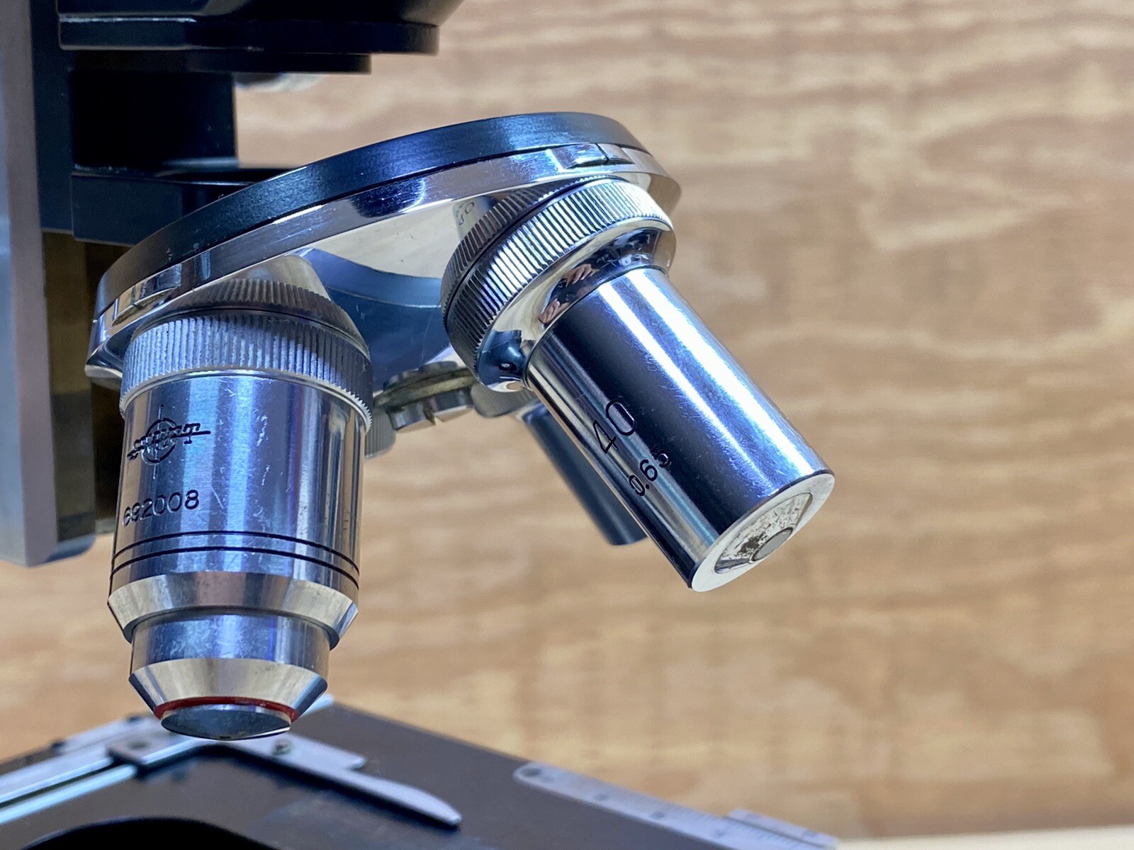 Kyowa Lumiscope Binocular Microscope - Four Objectives, Mechanical Stage - VTG