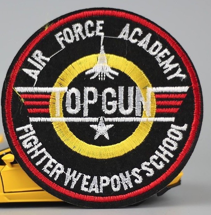 Top Gun Air Force Academy Fighter Weapons School 3.5" Sewn On/Iron On Patch.